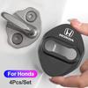4PCS Car Door Lock Cover Stainless Steel Protection Accessories For Civic FIT CRV Accord Jazz HRV Stepwgn Prelude Insight