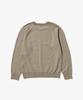 PLAC Raglan Line Jacquard Logo Pullover Knit Beige