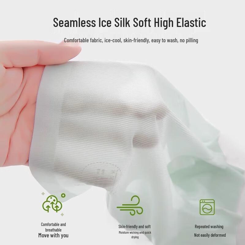 Langsha Girls' Ice Silk Breathable Safety Underwear Shorts (2-Pack)