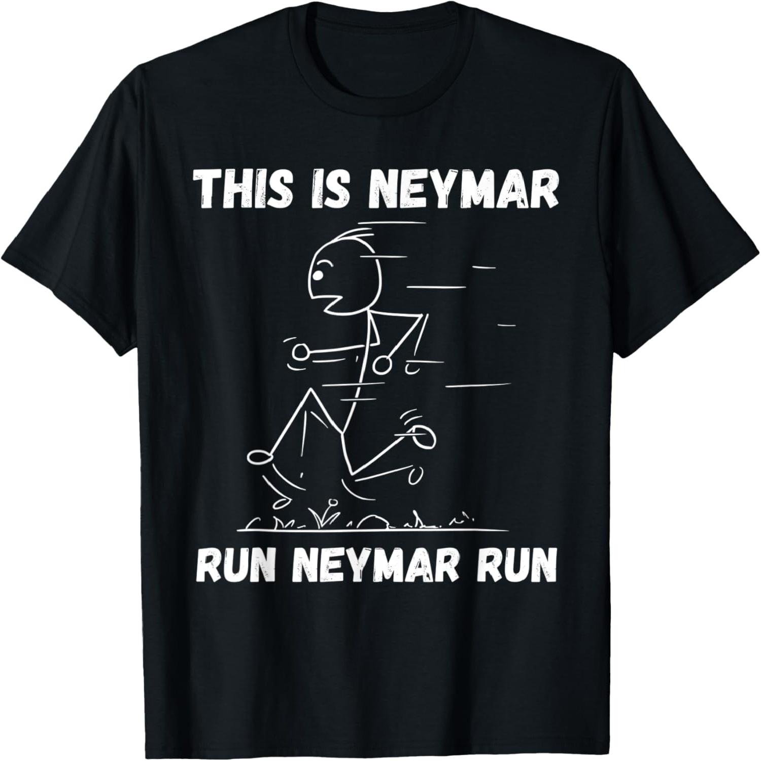 This is Neymar Run Neymar Run Personalized Name Funny Track T-Shirt S разноцветный