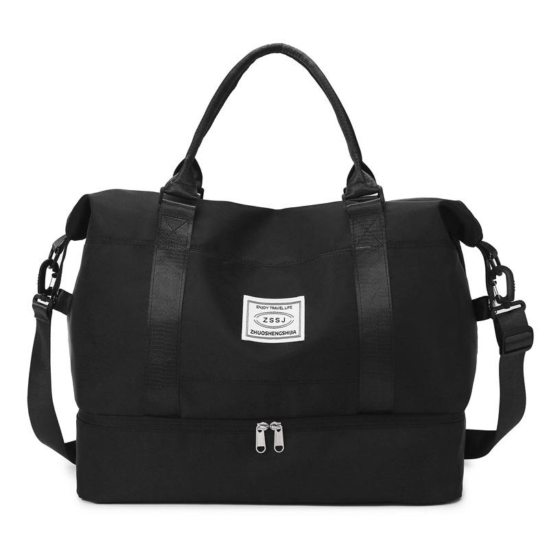 Large Capacity Travel Bag with Shoe Compartment, Wet/Dry Separation for Swimming & Fitness