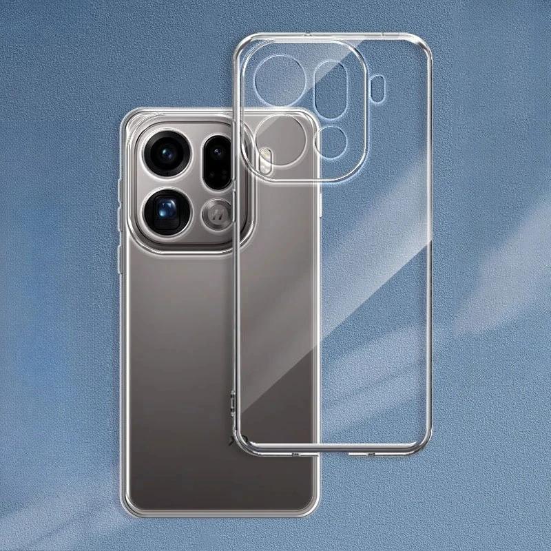 For OPPO Find X9 FindX9 X 9 FindX9Pro X9Pro Pro Case Transparent TPU Phone Cases Clear Liquid Silicone Soft Cover Carcase Coques
