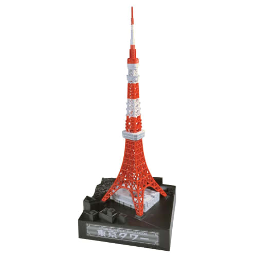 Doyusha 1/2000 Easy Plastic Model Tokyo Tower Pre-Colored Plastic Model