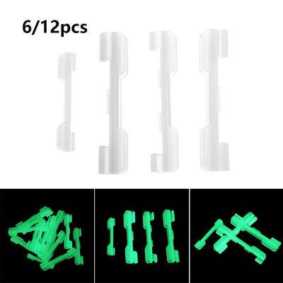 Clip On Dark Night Fishing Glow Stick Clip Float Hold Fishing Rod Feeder Fluorescent Light Sticks