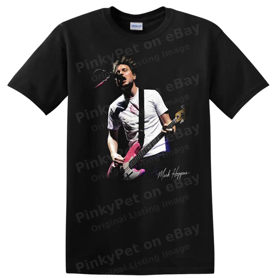 Mark Hoppus Pop Punk Musik Bassist T-Shirt Konzert Auftritt Fan Tee