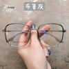 New Fashion Simplicity Big Square Frame Anti Blue Light Glasses Transparent Plain Spectacles Women Men Computer Glases