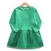 Stylish Spring & Autumn Long-Sleeved Dresses for Girls with Custom Mesh Skirts