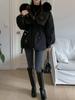 Winter Korean Fashion Warm Elastic Waist Overcoat Women Hoodie Casual Loose Thick Coat Female New Design Aesthetic Long Sleeve Vintage