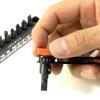 Engineer Offset Ratchet Set, 10 Bits, DR-06, Black, 40mm Tip Thickness