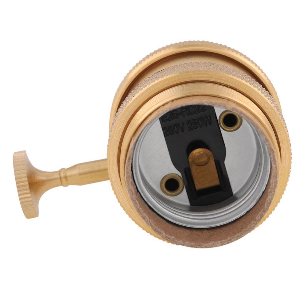 E26 E27 Sockel Lampenfassung Kupfermaterial Lampenteile Einfacher Lampenfassungshalter DIY Beleuchtung