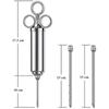 Meat Injector Syringe, Stainless Steel Marinade Flavor Injector Kit