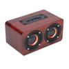 Speaker Portable Red Dual Speakers Voice Call Usb Charging Wooden Speaker Subwoofer