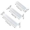 1Pcs Transparent Plastic Box Organizer Multifunctional Eyebrow Pencil Tableware Chopsticks Makeup Brush Storage Box with Cover