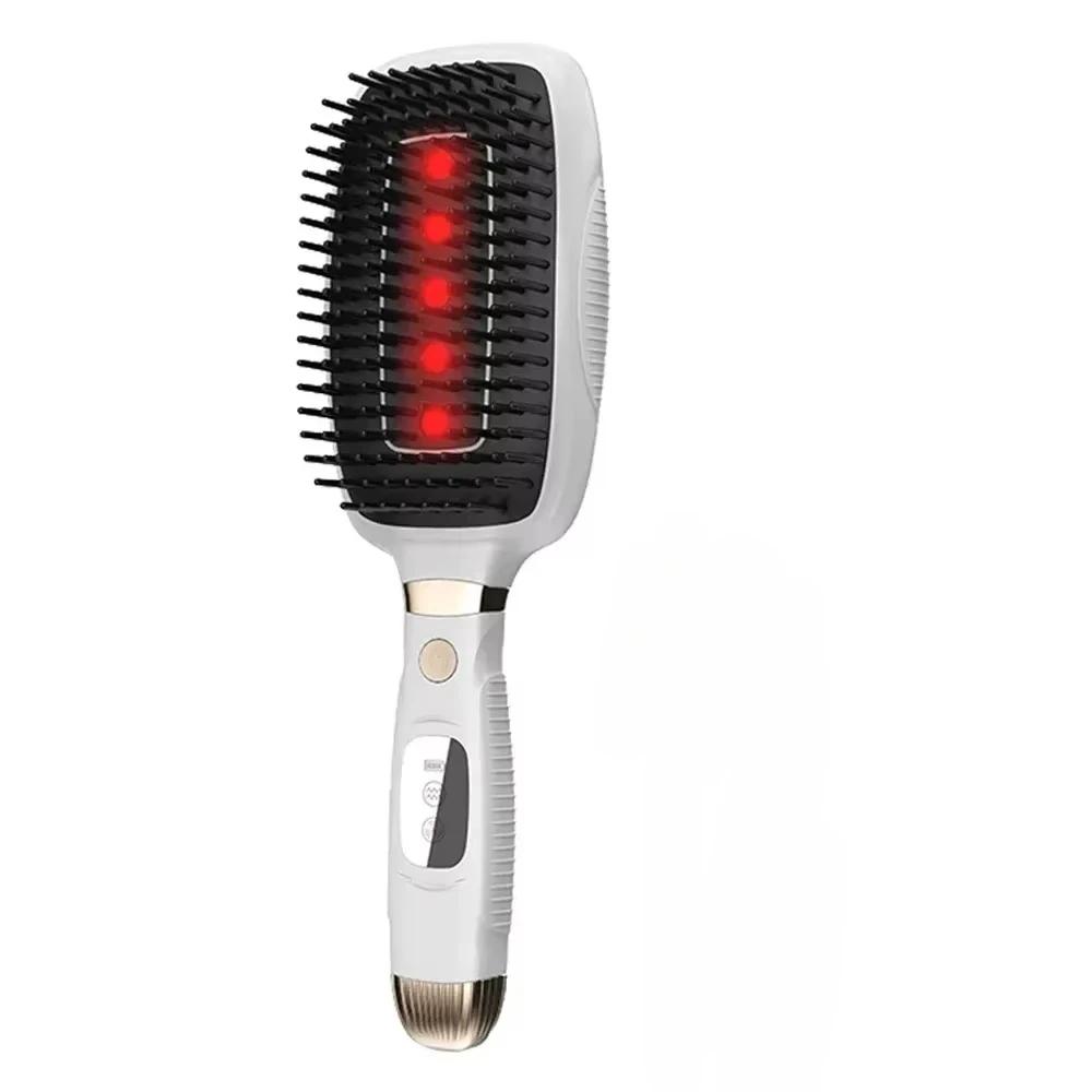 Electric Head Massage Comb Anti Hair Loss Infrared Hair Growth Comb Scalp Massager Red Light Treatment EMS Vibration