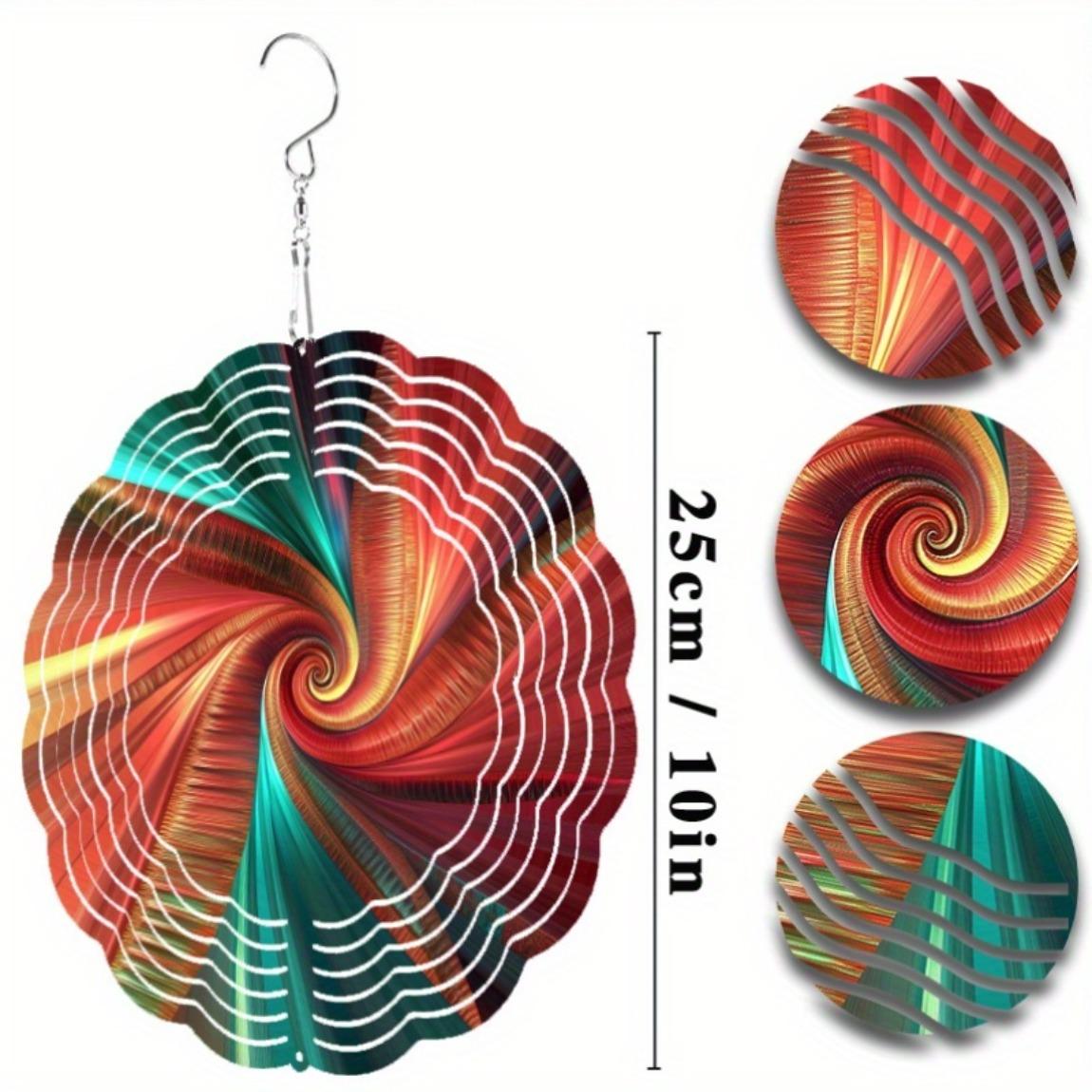 

Металлический колокольчик 25,4 см с вращающимся на 360 градусов крючком, элегантный художественный дизайн для декора патио, лужайки, сада, весенний, летний, осенний, зимний подвесной орнамент 01A