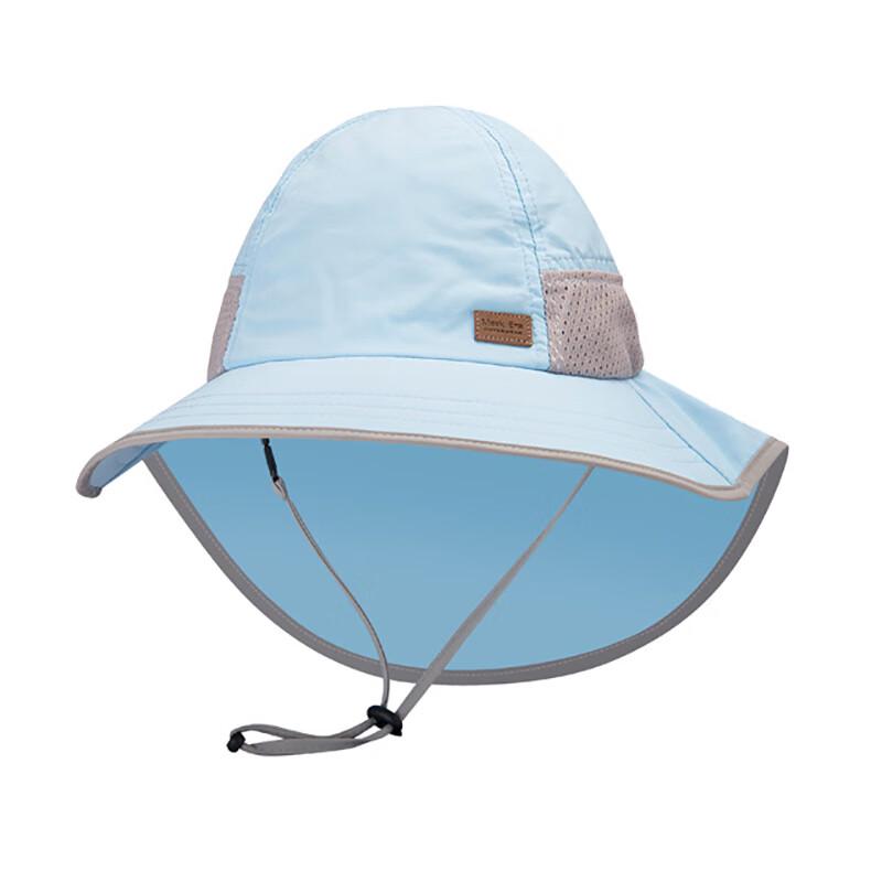 Kids Summer Wide Brim Sun Hat with Shawl S