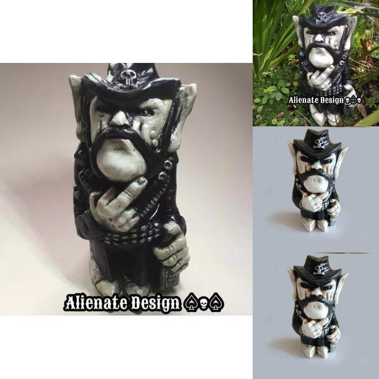 Middle Finger Posture Cowboy Musician Resin Craftsmanship Horticultural Ornament For Party Gift And Home Display