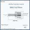 1" Hexagonal Barb Connector, 304 Stainless Steel for Water Pipe Hose, 316 Male Thread Plug