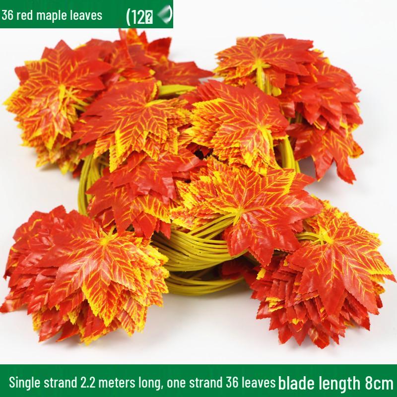 Large Green Fake Leaf Ornaments for Vines and Roof Décor