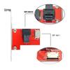 NFHK PCI-Express 4.0 Mini SAS HD SFF-8643 to Oculink SFF-8611 SFF-8612 PCBA Female Adapter with Bracket