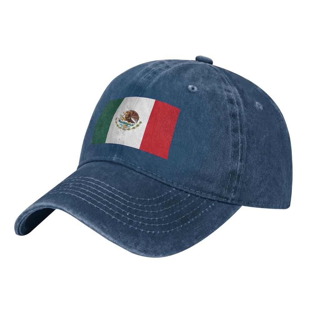 Mexiko Flagge Mexikanisch Patriotisch Herren Damen Baseballkappen Distressed Gewaschene Kappen Hut Vintage Outdoor Workouts Verstellbare Passform Sonnenkappe