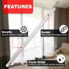 Amazing Drapery Hardware Clear Acrylic Drapery Wand, 12-Inches, 2 Pack - Invisible & Sturdy Curtain Pull Rod - UV-Resistant - Ideal for High Hanging