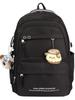 Nylon School Backpack For Teens With Design And Letter Print For Casual Use