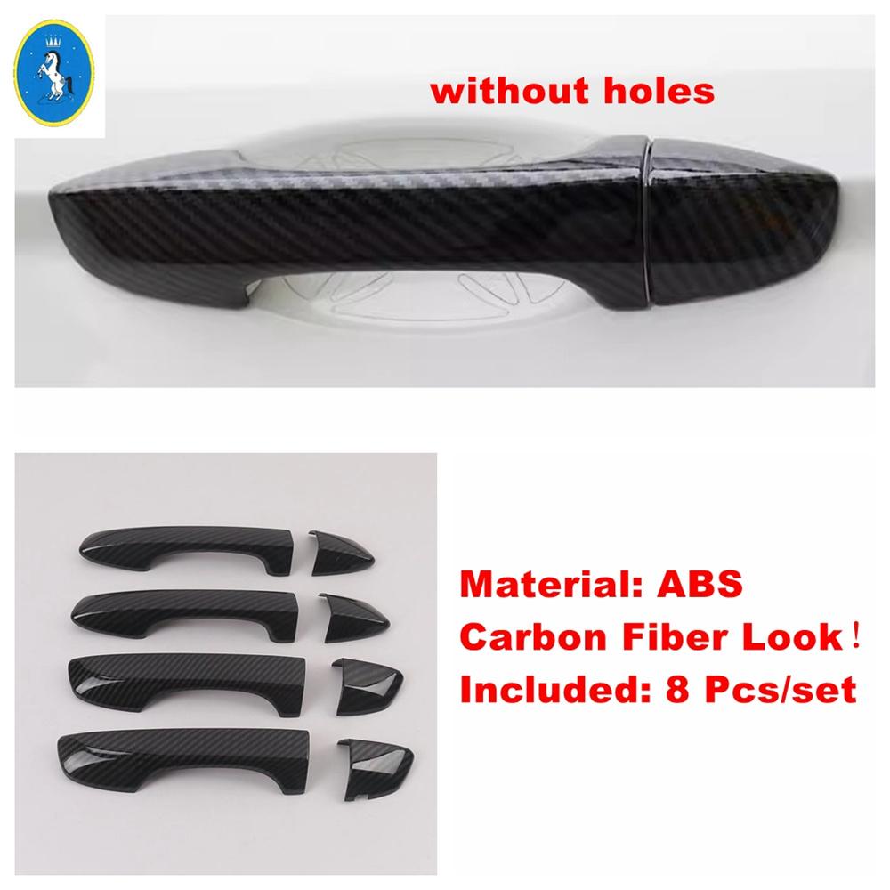 Car Outside Door Pull Doorknob Handle Bowl Decor Panel Cover Trim ABS Accessories For Volkswagen Jetta Mk7