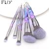 5Pcs Crystal Style Makeup Brushes Set Powder Foundation Eye Blush Cosmetic Makeup Brush Kit Tools