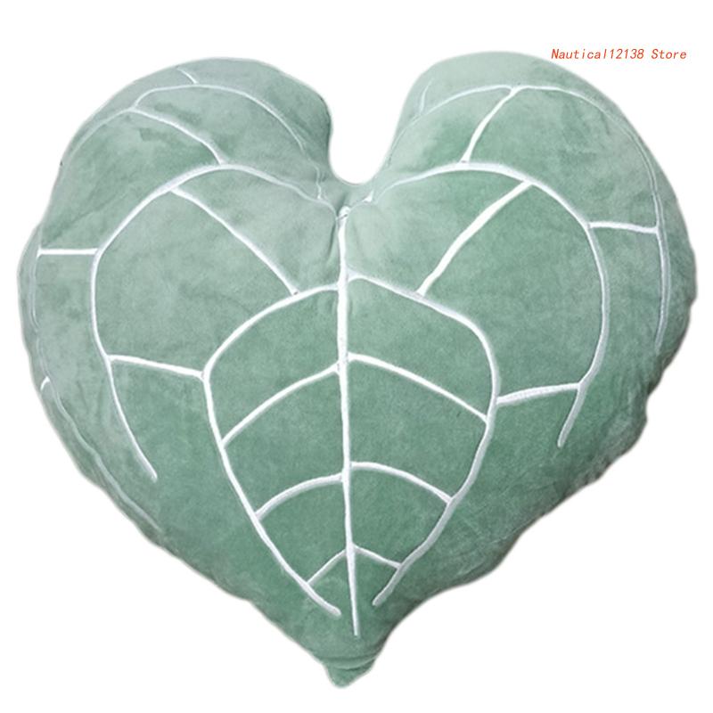 

Подушка с зеленым листом, декоративная подушка с зелеными растениями, украшения для дома, спальни, гостиной, украшения 55KF