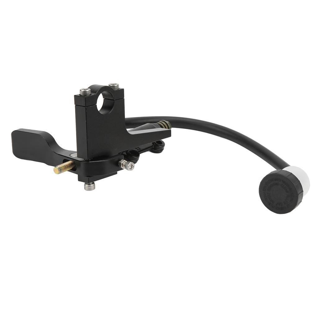 Motorcycle Thumb Brake Master Cylinder Pump Aluminium Alloy Black Universal Modification
