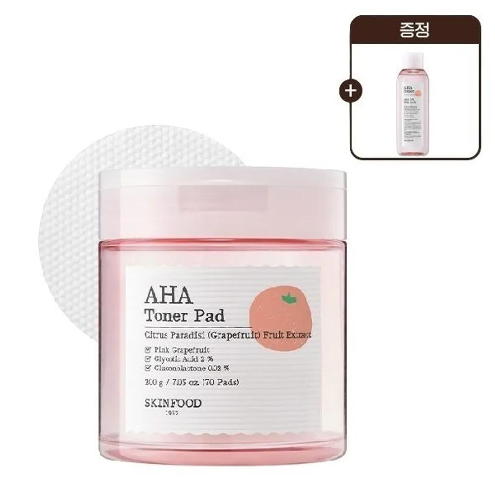 Moisture Texture Pads / Pink Grapefruit AHA Toner Pads + Free Pink Grapefruit Toner Full Size