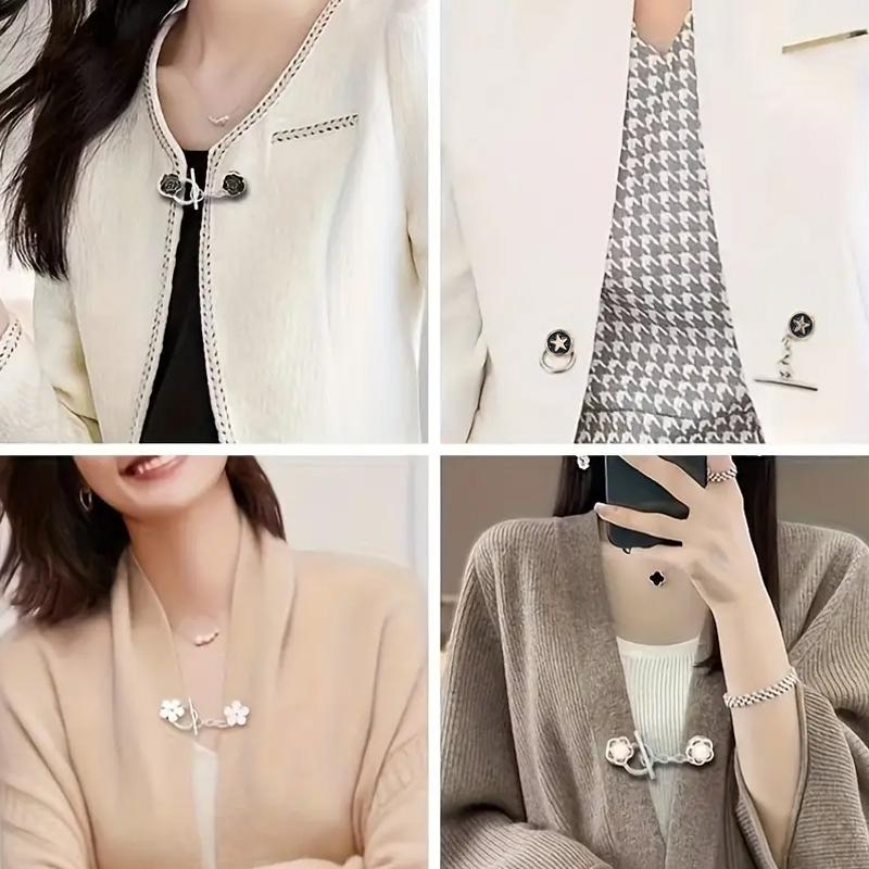 Dámské brože s utahovacím pasem s pevným připojením na límec