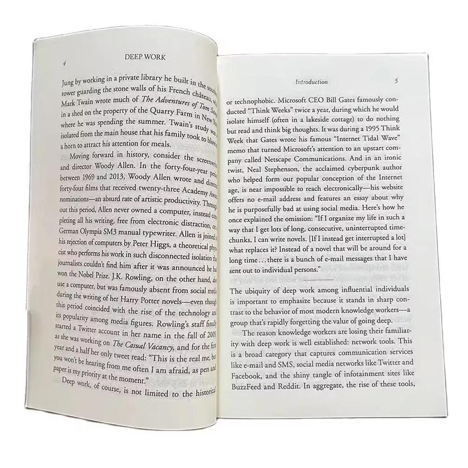 Deep Work By Cal Newport Rules for Focused Success In A Distracted World Leadership & Motivation Books English Book Hot-selling