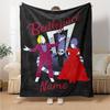 Warner (4) Customize Your Name Blanket Cozy Customizable Blanket Comfortable Suitable for Sofa Office Chair Home Decor Couch Ideal for All Seasons