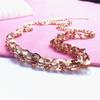 Purple Gold-Plated Rose Gold Shiny Glitter Simple Fashion Light Luxury High-End Temperament Phoenix Tail Bracelet