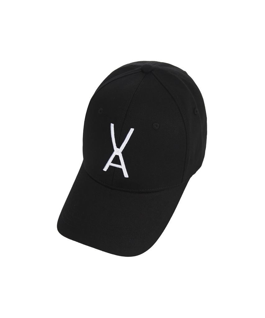 Bajal Va Big Logo Oversized Buckle Cap Black