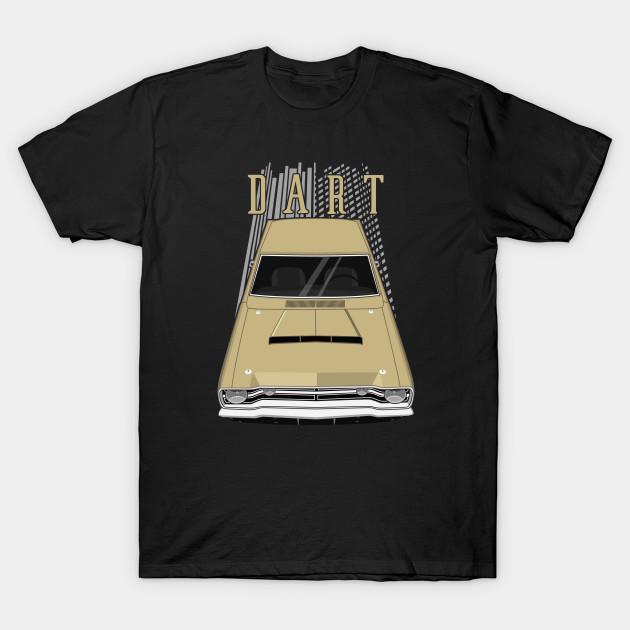 

Men Black Print T-shirt Dodge Dart 1968 - Beige No-Cut Transfer Paper Print Cotton Tshirt XL чёрный