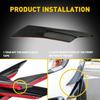 4X Universal Black Glossy Front Bumper Lip Canards Diffuser Splitter F