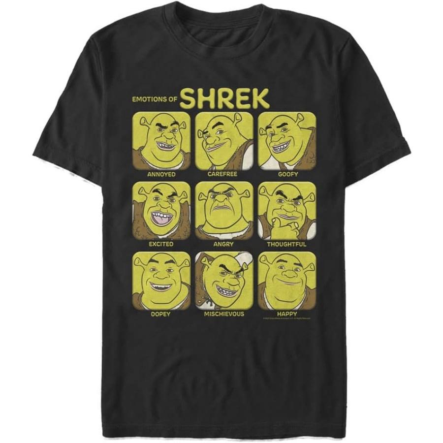 

Fifth Sun Mens Shrek Emotions of Shrek Men s Tops Short Sleeve Tee ShirtT-Shirt XXXXXL різнокольоровий