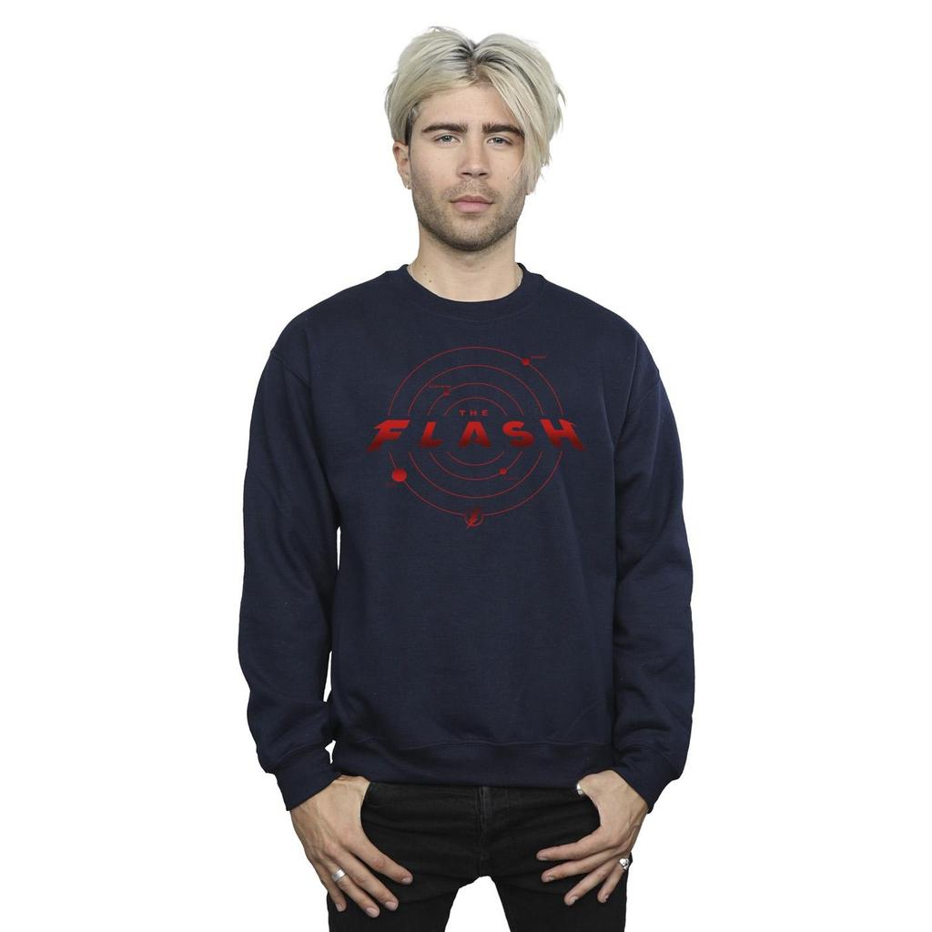 DC Comics Mens The Flash Multiverse Rings Sweatshirt