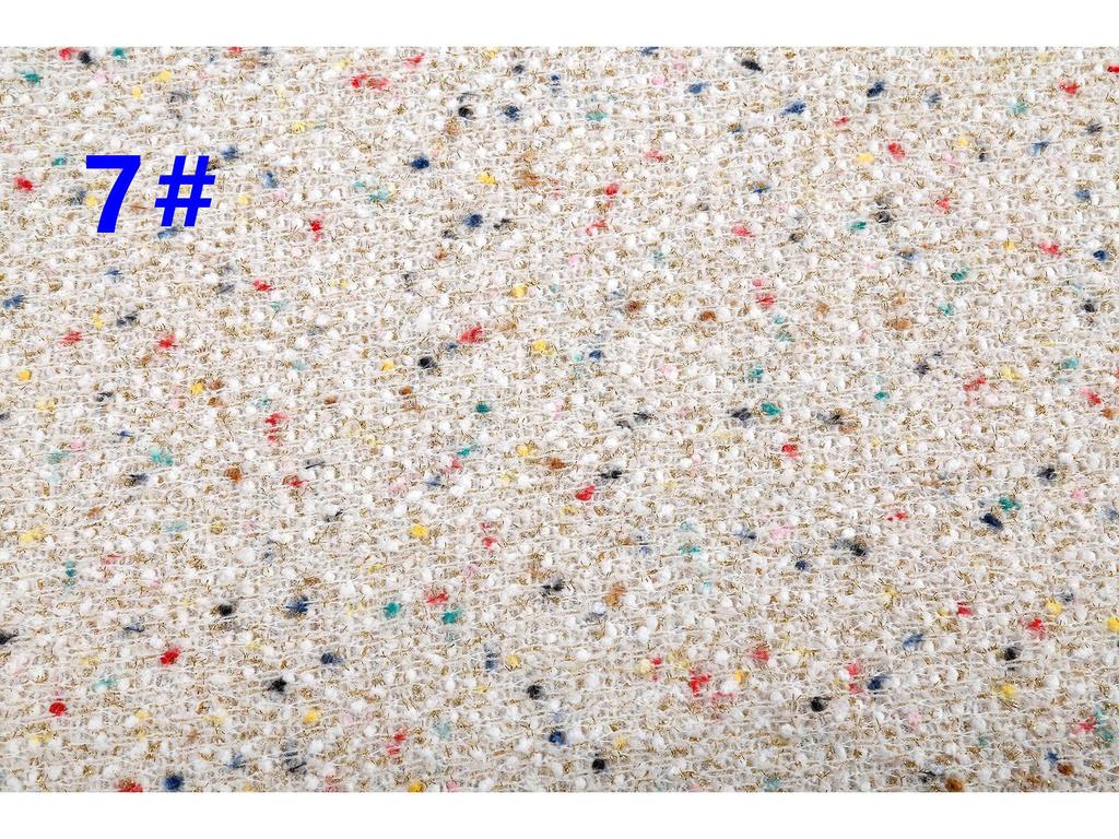 Thick Needle-Dyed Hydrangea Knit Fabric: 2024 Autumn/Winter Colorful Small Fragrance Style Fabric