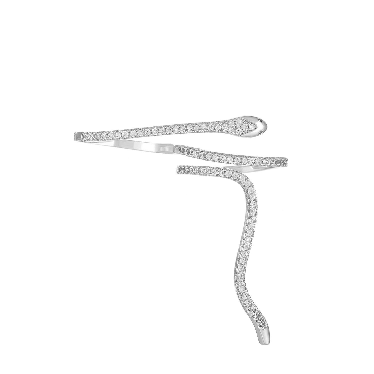 

Европейское и американское ретро регулируемое кольцо в форме змеи: Трендовые женские украшения на палец-индекс с обмоткой.