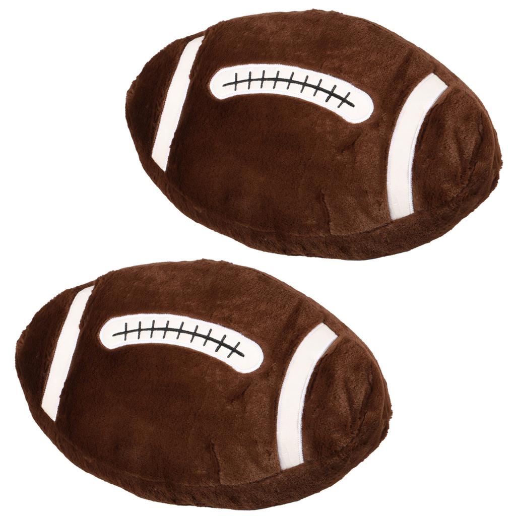 2Pcs Plush Soccer Pillow Soft Basketball Shaped Throw Pillow Cute Stuffed Home Decor Multipurpose Bed Cushion for Kids Room Sofa