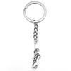 Antique Silver Statue of Liberty Keychain Pendant - Tourist Souvenir
