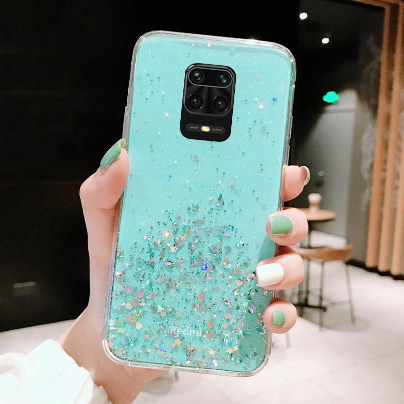 Bling Glitter Star Glitter-veske til Xiaomi 13T Pro 12T 11T Poco X5 Pro Redmi Note 12 Pro Note 11 10 Pro Shining Paljett Clear Back Cover