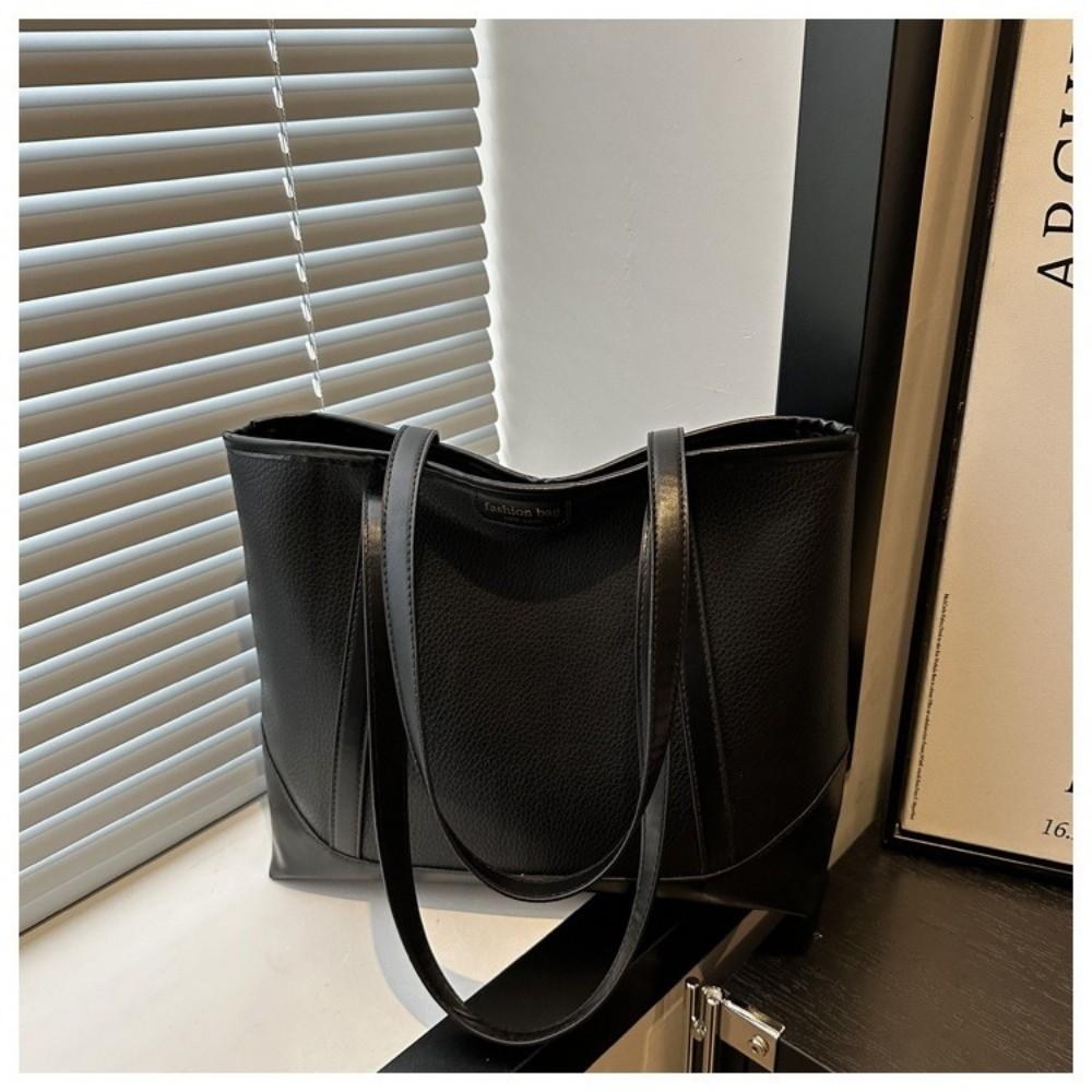 Large Capacity PU Tote Bag Handbag Ladies Commute Bag Fashion Women Shoulder Bag Women