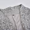 Women Sexy Glitter Sequins Performance Club Evening Cocktail Suit Party Coat