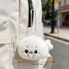 Cute Seal Plush Keychain Toy Soft Stuffed Ocean Animal Plush Seal Doll For Ornaments Bags Keyring Backpack Charm Decoration Gift