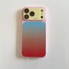Luxury AG Gradual Change Rainbow Case For iPhone 17 16 15 14 13 Pro Max Shockproof Bumper Hard Back With Lens Proteciton Cover